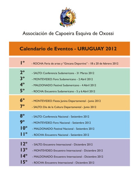 capoeira eventos uruguay 2012